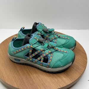 Chaco Amphibian Sandals Water Shoes Hiking Active Green Colorful Straps 13‎